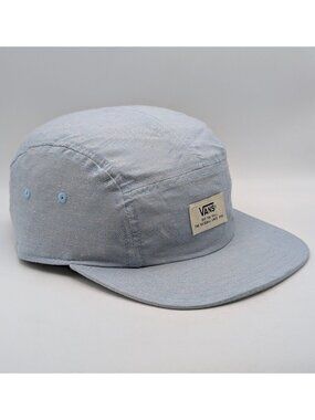 Vans Off The Wall 5 Panel Hat Light Blue Adjustable Strap Back Skateboarding